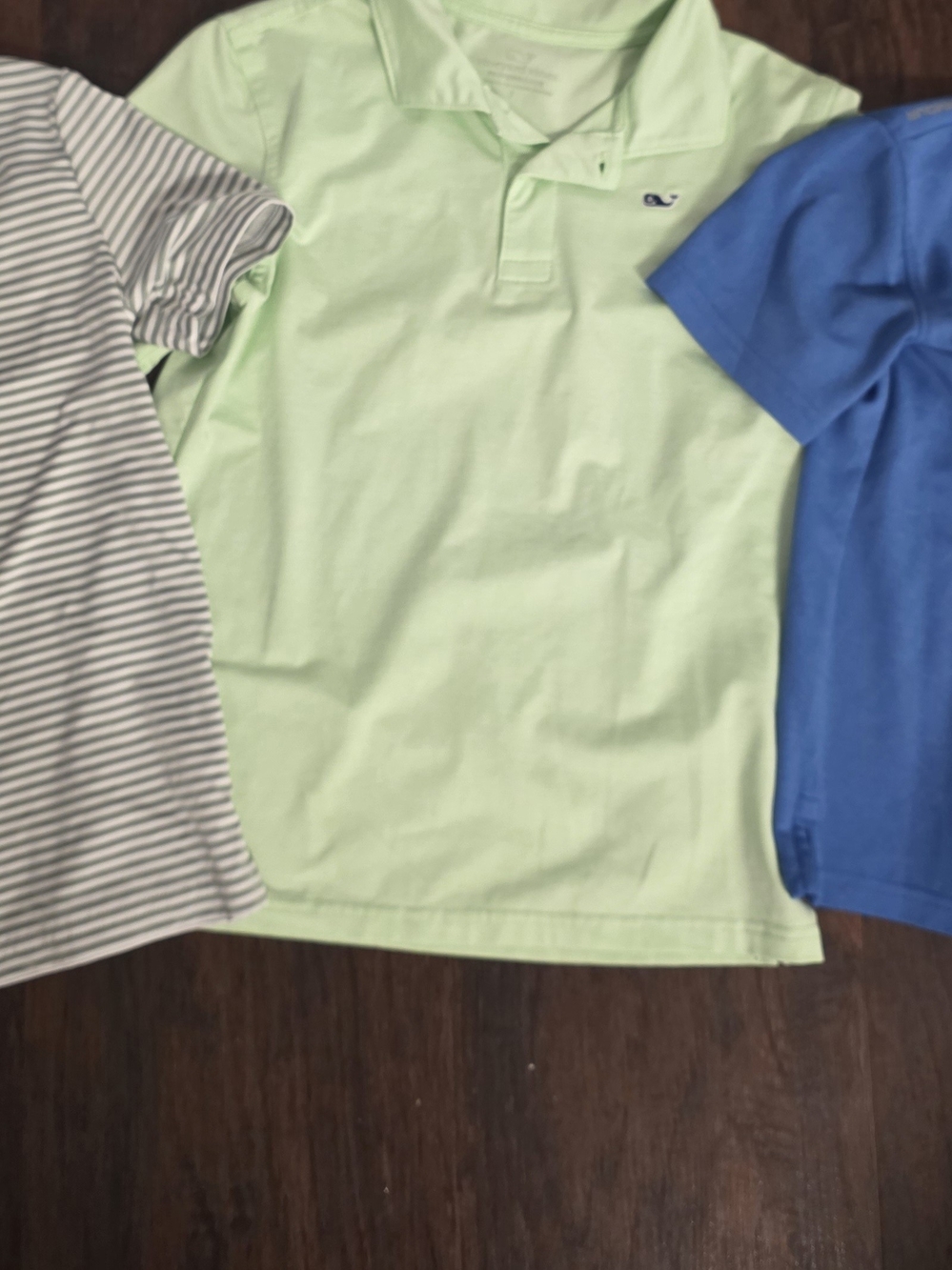 Set Of 3 Size 6/7 Vineyard Vines, Under Armour, And Class Polo Shirts